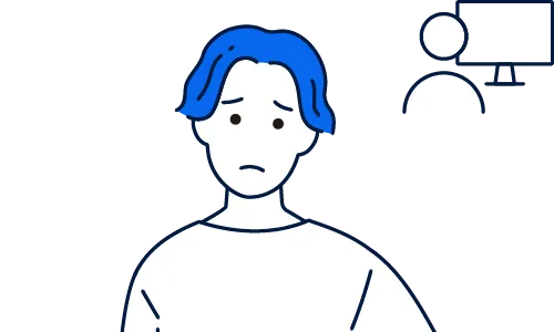 悩んでる人